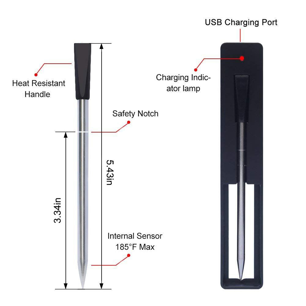 TY520 Kitchen Barbecue Smart Thermometer Food Baking Thermometer Lightweight Waterproof Temperature Meter TY520 Kitchen Barbecue Smart Thermometer Food Baking Thermometer Lightweight Waterproof Temperature Meter